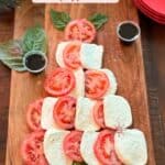 Caprese salad Christmas tree