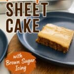 Pumpkin Sheet Cake with Brown Sugar Icing