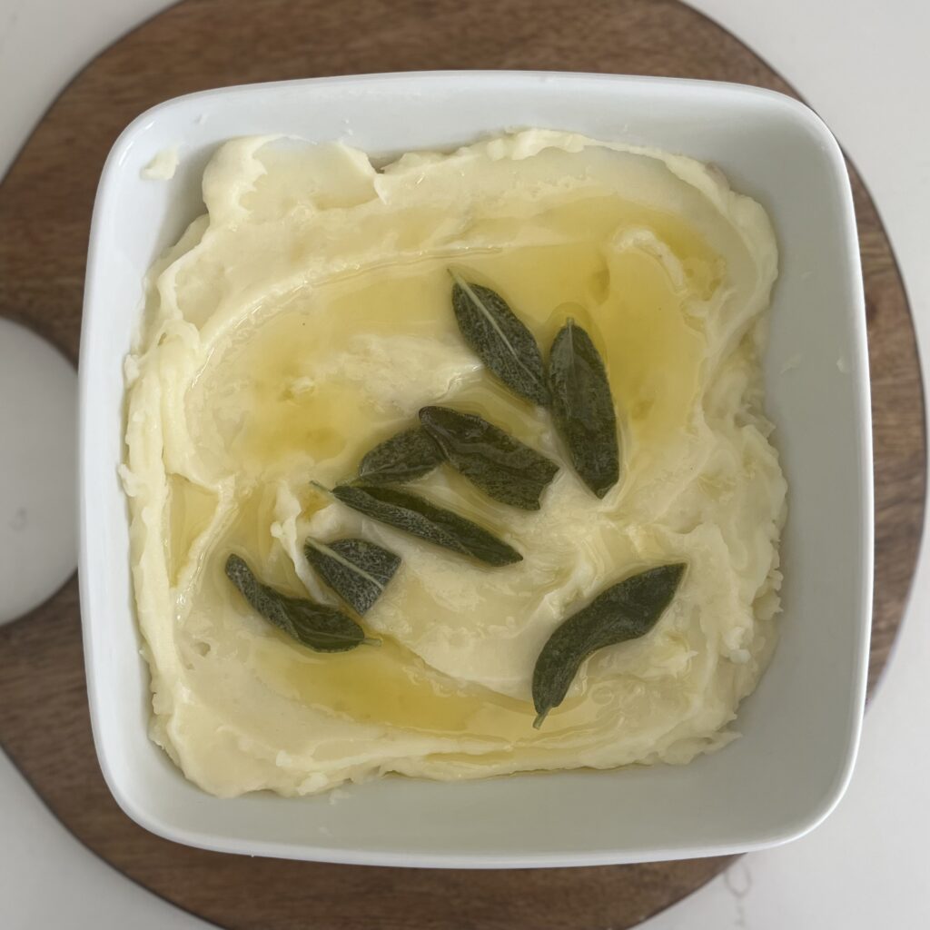 Brown Butter and Sage Mashed Potatoes