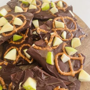 Apple Caramel Chocolate Bark