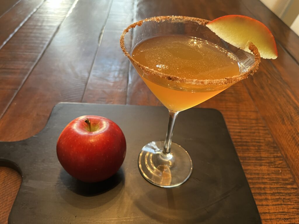 Apple spice martini