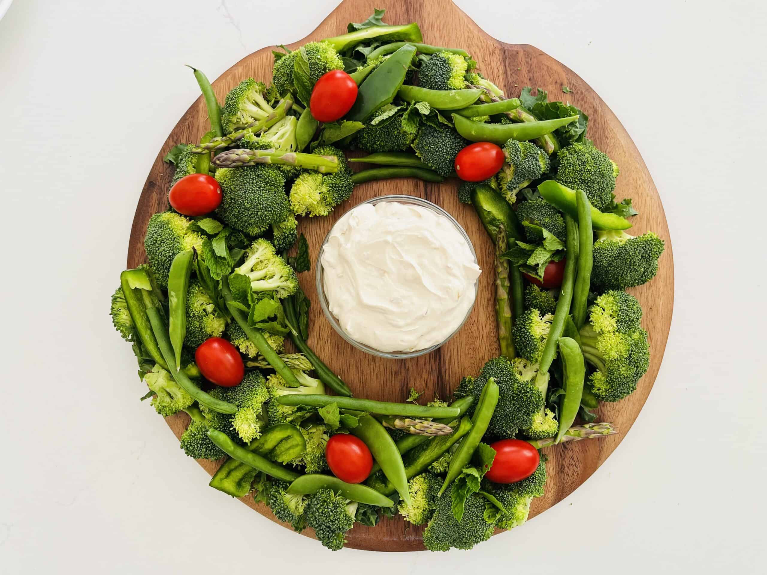 Holiday Vegetable Wreath