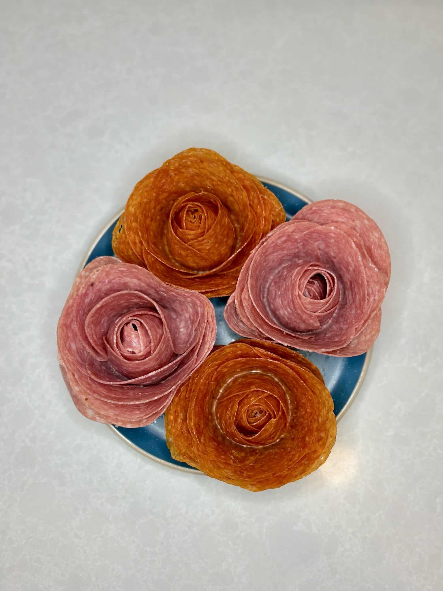 Provolone Roses Charcuterie Roses - Simply Made Dish