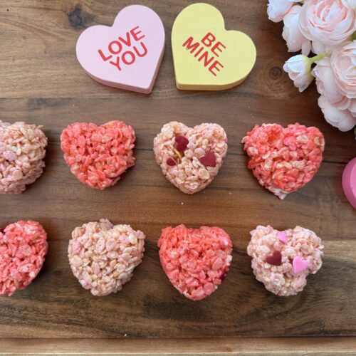 Valentine Rice Crispy Hearts