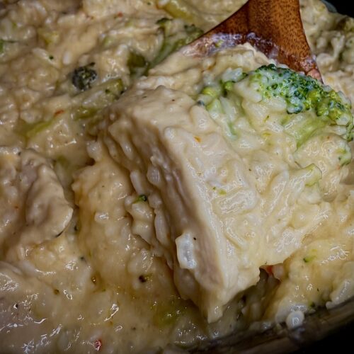 Slow cooker Chicken, Broccoli and Rice Casserole