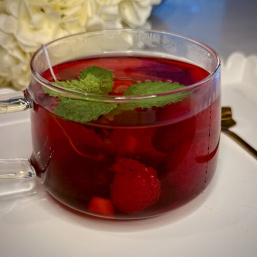 Warm Raspberry Ginger Tea