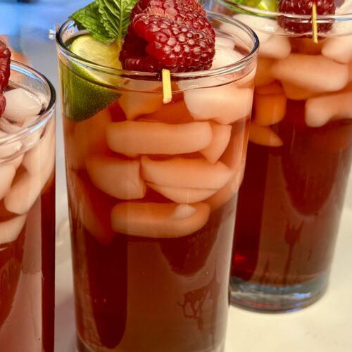 Raspberry Ginger Iced Tea