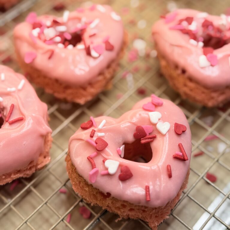 Heart-Shaped Cake Donuts