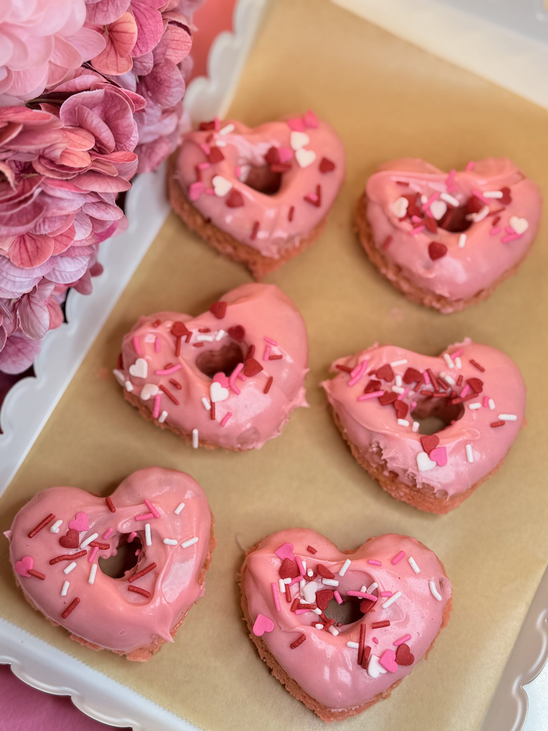 Love Struck Donuts with Sprinkles!