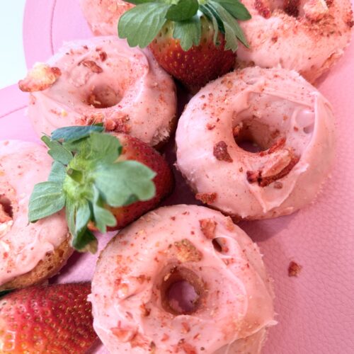 Strawberry Delight Cake Donuts