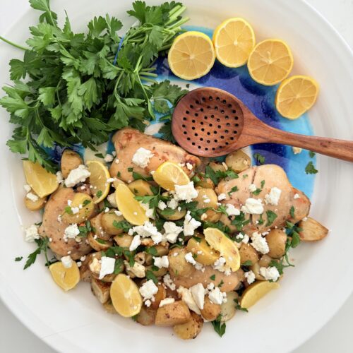 One Pan Greek Chicken and Potatoes