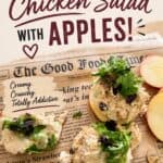 Irresistible chicken salad with apples