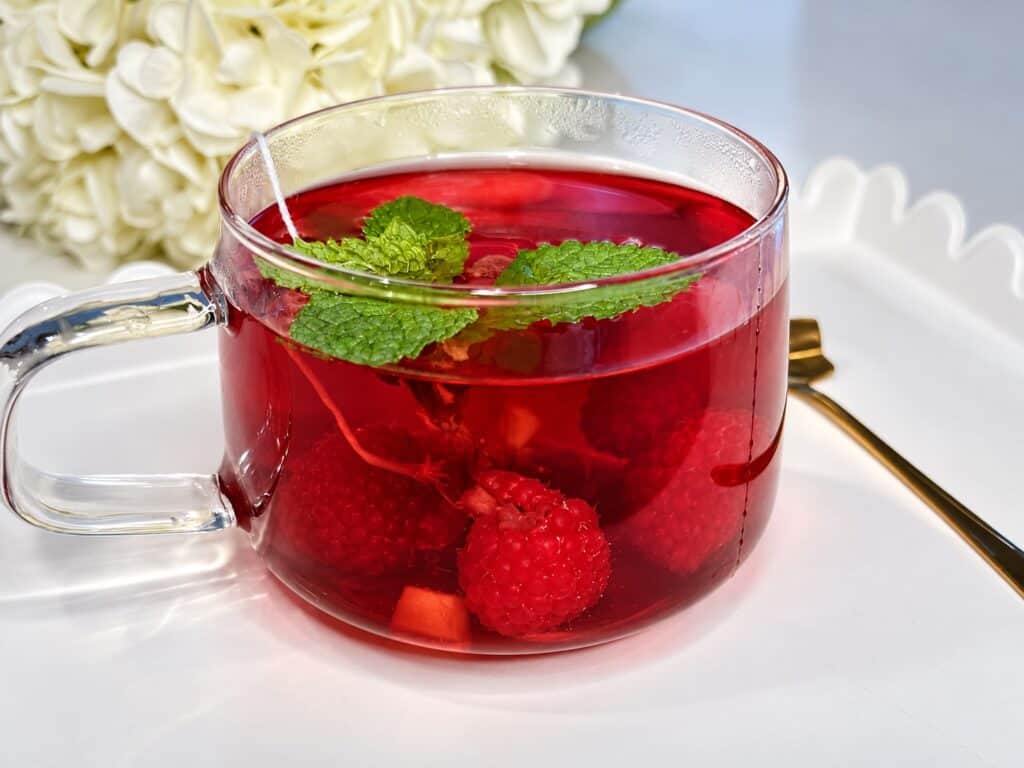 Raspberry ginger tea
