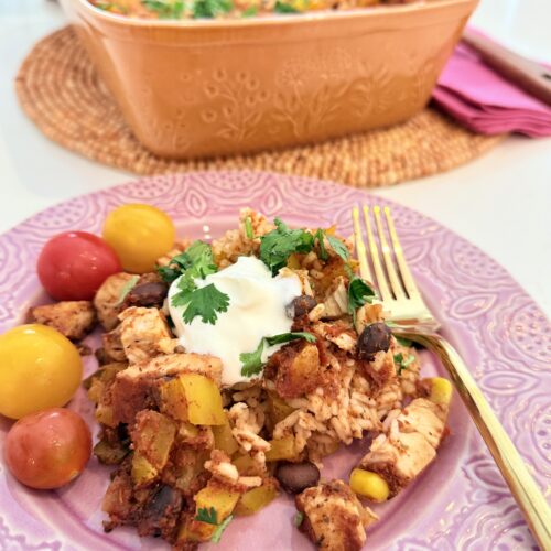 One Pan Taco Chicken Casserole