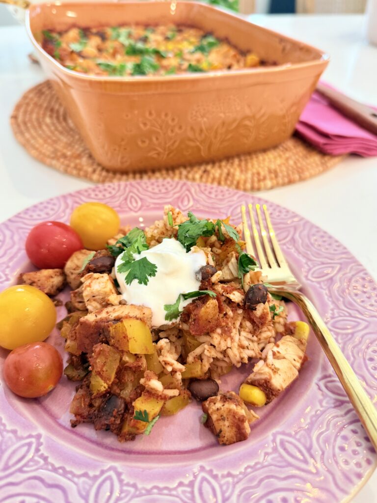 One Pan Taco Chicken Casserole