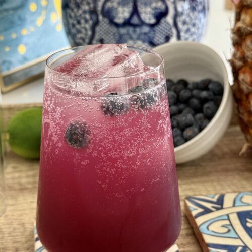 Blueberry and Pineapple Mocktail