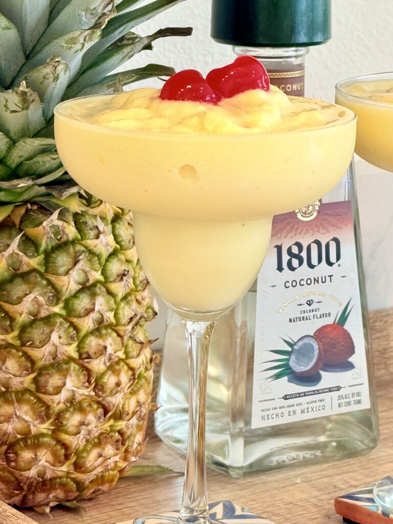 Frozen Pineapple Coconut Margaritas