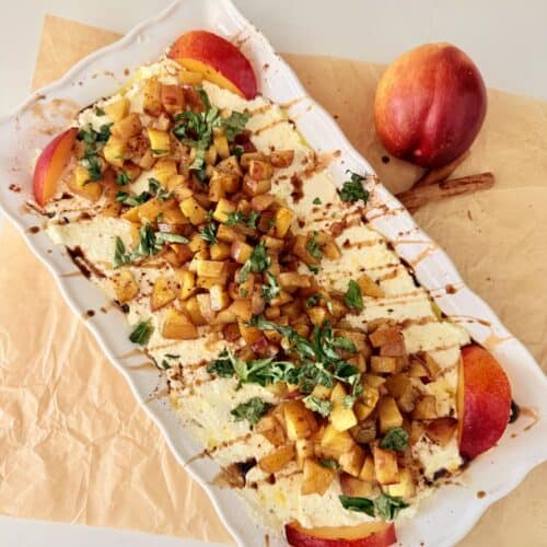 Whipped Feta with Roasted Nectarines