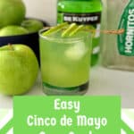 Sour apple margarita