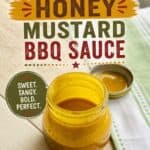 Homemade Honey Mustard BBQ Sauce