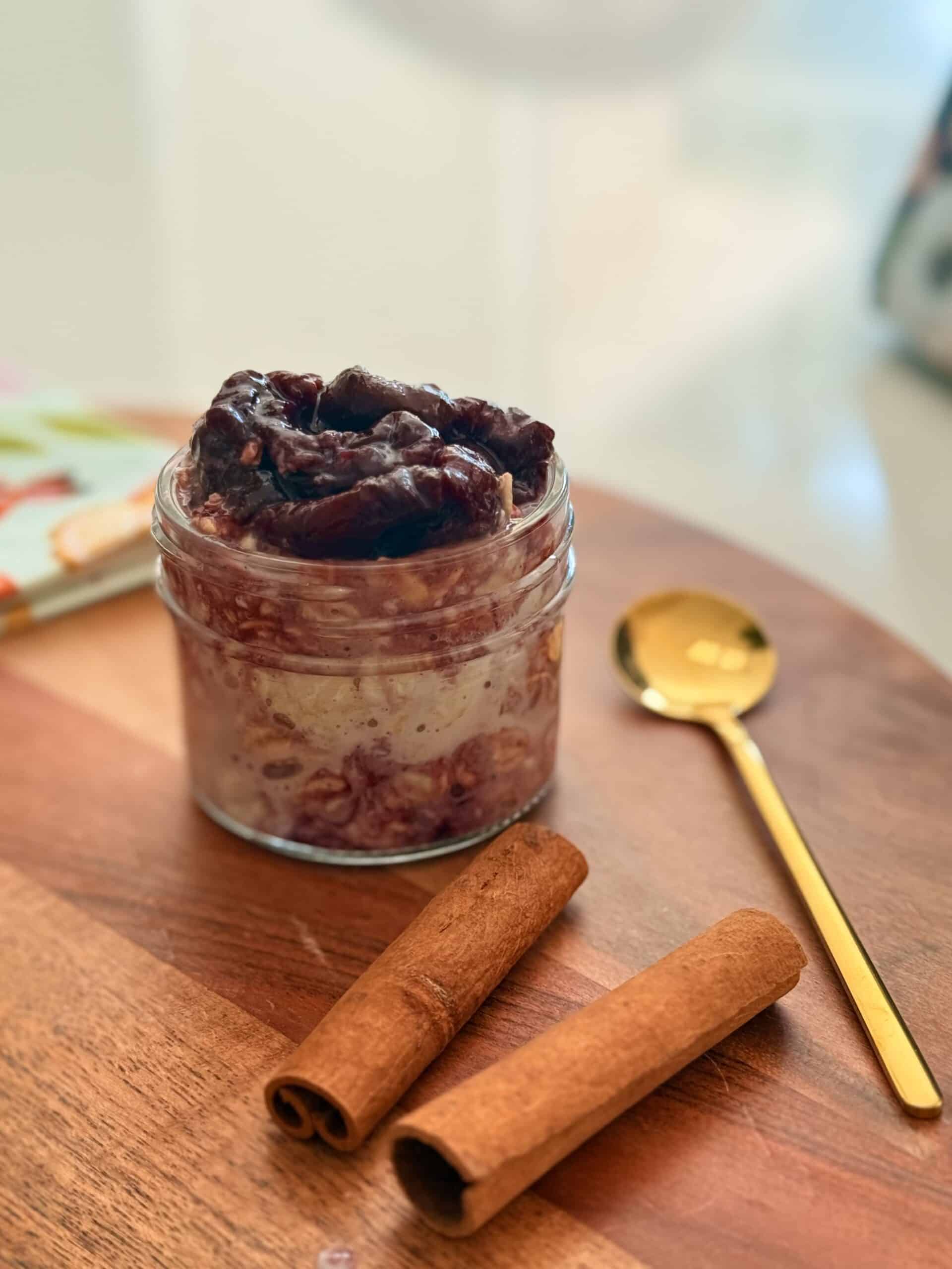 Cherry Compote Overnight Oats