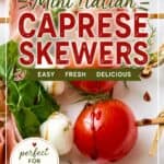 Mini Italian Caprese Skewers