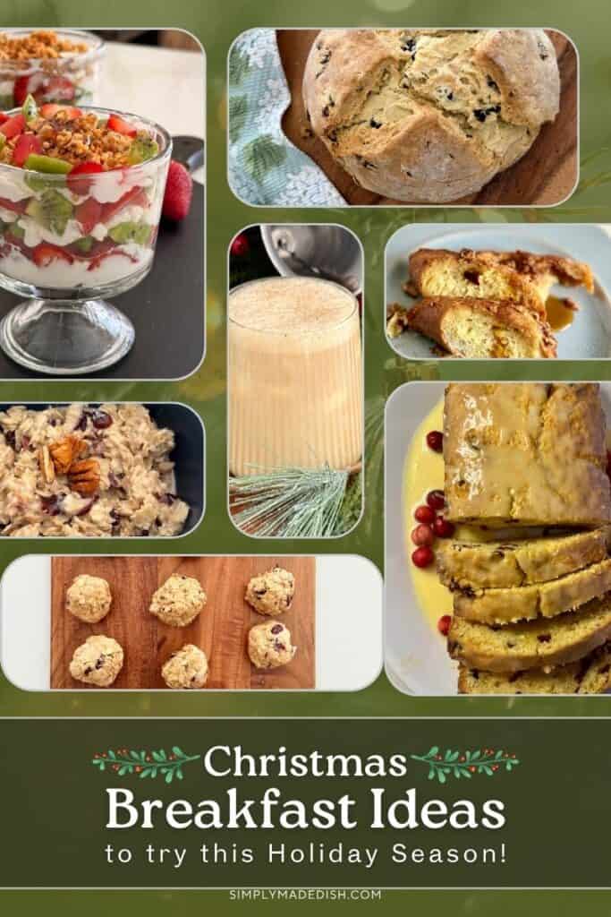 Creamy yogurt parfait with fresh strawberries, granola, and honey, perfect for a healthy holiday breakfast.