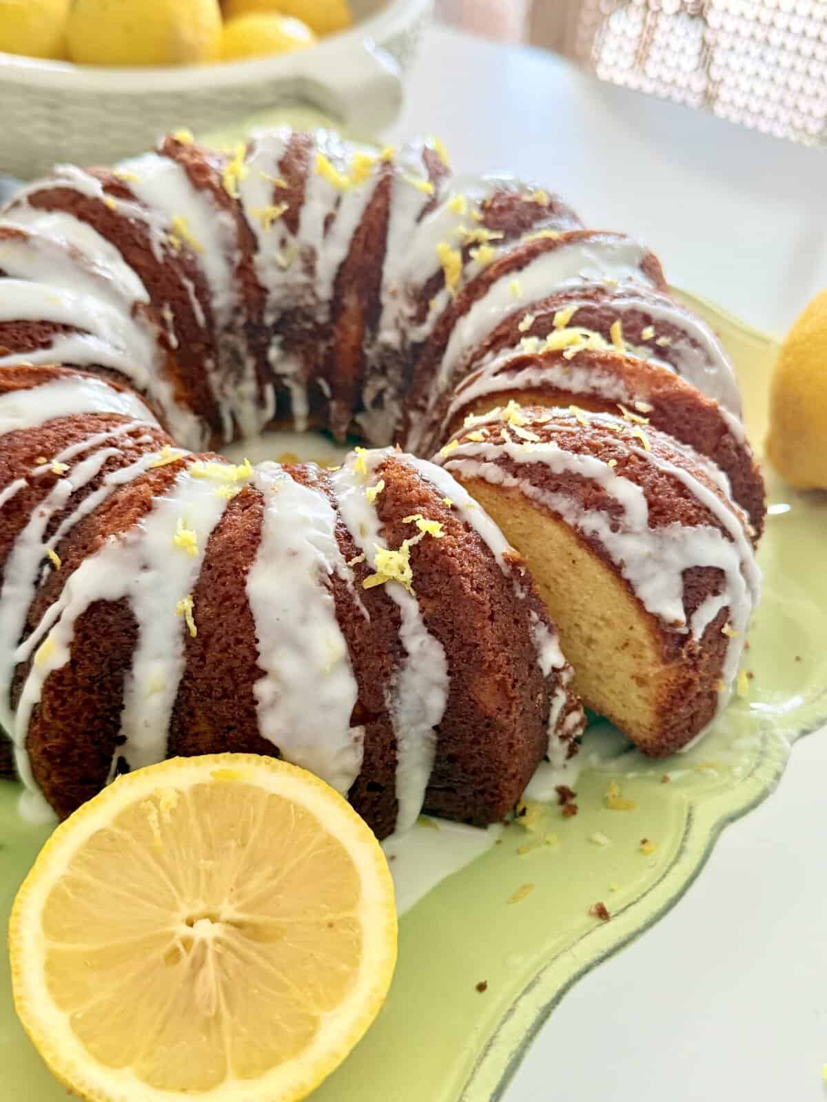 Easy Lemon Pound Cake with Cake Mix