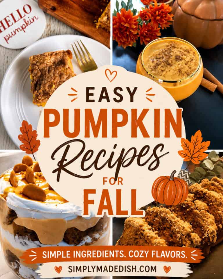 Collage photo of pumpkin recipes